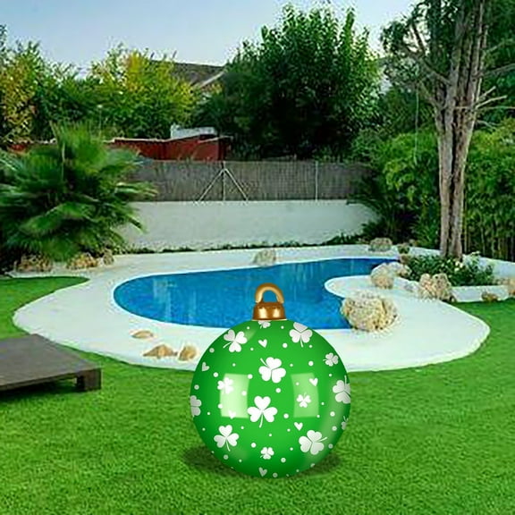 St. Patrick's Day Inflatables, St Patricks Day Blow Up Inflatables Outdoor Decorations 24 Inch Inflatable Balls Blow up Ball Ornaments for St. Patrick's Day Yard Lawn Outdoor Home Decorations