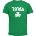 thumbnail image 1 of St. Patrick's Day - Iowa Shamrock Irish Green Adult T-Shirt - 2X-Large, 1 of 1