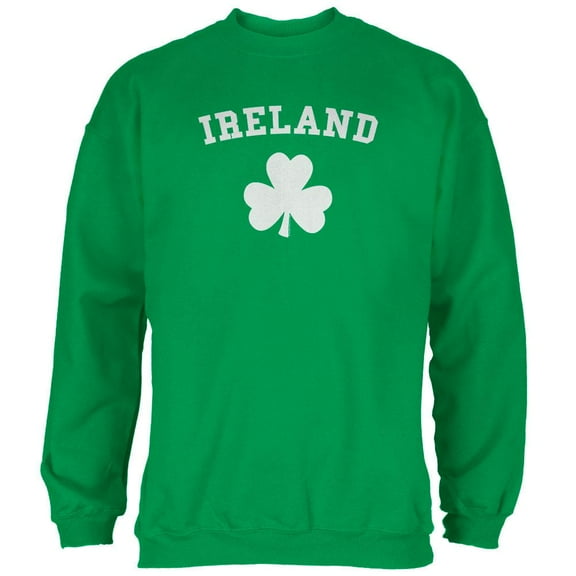 St. Patrick's Day - Ireland Shamrock Green Adult Sweatshirt - 2X-Large