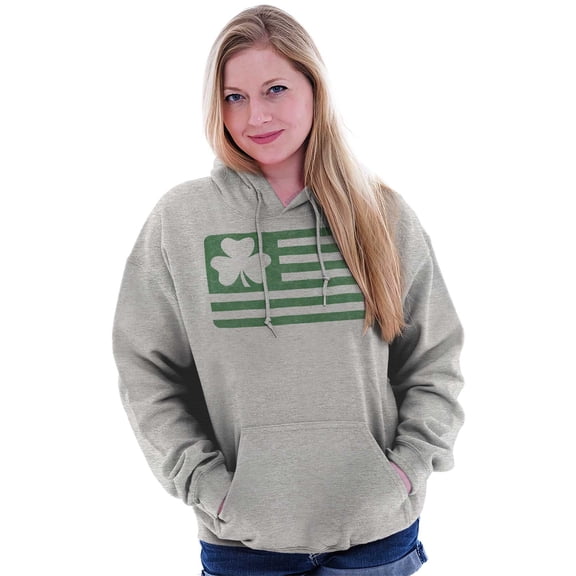 St Patrick's Day Irish-American Pride Hoodie Sweatshirt Women Men Brisco Brands S