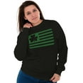 thumbnail image 1 of St Patrick's Day Irish-American Pride Sweatshirt for Men or Women Brisco Brands X, 1 of 6