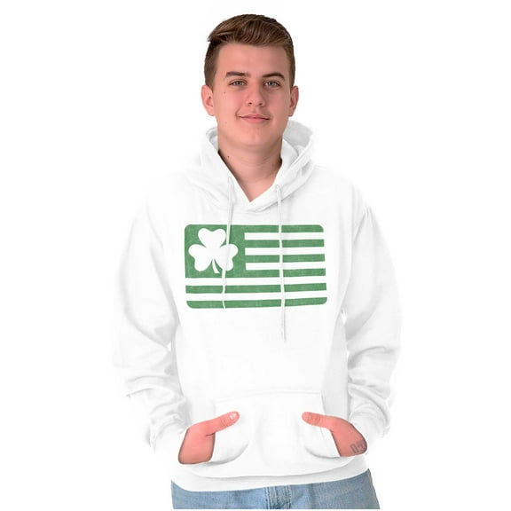 St Patrick's Day Irish-American Pride Unisex Plus Fleece Graphic Hoodie Brisco Brands 2X