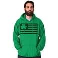 thumbnail image 1 of St Patrick's Day Irish-American Pride Unisex Plus Fleece Graphic Hoodie Brisco Brands 3X, 1 of 2