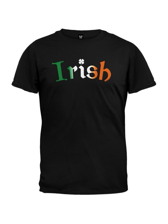 St. Patrick's Day - Irish Black Adult T-Shirt - X-Large