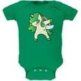 thumbnail image 1 of St. Patrick's Day Irish Dabbing Unicorn Soft Baby One Piece Kelly Green 0-3 M, 1 of 1