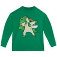 thumbnail image 1 of St. Patrick's Day Irish Dabbing Unicorn Toddler Long Sleeve T Shirt Green Toddler Size 5/6, 1 of 1