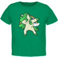 thumbnail image 1 of St. Patrick's Day Irish Dabbing Unicorn Toddler T Shirt Kelly Green Toddler Size 5/6, 1 of 1