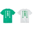 thumbnail image 1 of St Patrick's Day Irish Party Shamrock Tie Suspenders Men T-Shirt Short Sleeve T-Shirt Soft and Comfy Shirt, Lightweight Shirt Tee Color Irish Green Medium, 1 of 3