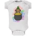 thumbnail image 1 of St. Patrick's Day Kerry Beagle Dog Irish Gold Lucky Soft Baby One Piece White 0-3 M, 1 of 1