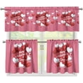 thumbnail image 1 of St. Patrick''s Day Kitchen Curtain Sets with Valance Green Hat＆Balloon 36 Inch Length Bar Cafe Curtains Window Tiers with Rod Pocket Curtain Valance,Irish Party Home Decor,3 Piece Set, 1 of 4