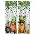 thumbnail image 1 of St. Patrick's Day Kitchen Curtains Lucky Shamrocks Harp Beer Spring Plants Cafe Short Curtains for Bathroom Blackout Window Curtain Small Window Treatment Drapes for Bedroom Living Room 42"x45"x2, 1 of 9