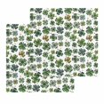 thumbnail image 1 of St Patrick's Day Kitchen Dish Towels for Drying Dishes Set of 2, Spring Four Leaf Shamrock Spring Watercolor Waffle Weave Microfiber Hand Tea Bathroom Towels Quick Dry & Absorbent Towel 12x12, 1 of 7