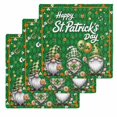thumbnail image 1 of St Patrick's Day Kitchen Dish Towels for Drying Dishes Set of 3, Lucky Gnomes Shamrock Balloon Green Plaid Waffle Weave Microfiber Hand Tea Bathroom Towels Quick Dry & Absorbent Towel 12x12, 1 of 7