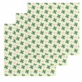 thumbnail image 1 of St. Patrick's Day Kitchen Dish Towels for Drying Dishes Set of 3, Lucky Green Clovers Pink Love Heart Waffle Weave Microfiber Hand Tea Bathroom Towels Quick Dry & Absorbent Towel 12x12, 1 of 7