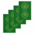 thumbnail image 1 of St. Patrick's Day Kitchen Dish Towels for Drying Dishes Set of 4, Green Country Lucky Leaves Chic Border Waffle Weave Microfiber Hand Tea Bathroom Towels Quick Dry & Absorbent Towel 15.7x23.6, 1 of 7
