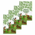 thumbnail image 1 of St. Patrick's Day Kitchen Dish Towels for Drying Dishes Set of 4, Green Lucky Clovers Dog Waffle Weave Microfiber Hand Tea Bathroom Towels Quick Dry & Absorbent Towel 15.7x23.6, 1 of 7