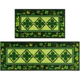 thumbnail image 1 of St.Patrick's Day Kitchen Rug Set of 2, Classic Green Buffalo Plaid Shamrock Non-Slip Kitchen Mat, Irish Home Decor St. Patrick's Day Holiday Decoration - 17 x 30 Inch and 17x47 Inch, Large, 1 of 7