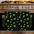 thumbnail image 1 of St. Patrick's Day Kitchen Towels Set of 2, Green Shamrock Gold Coin Minimalist Black Absorbent Dish Towels for Kitchen, Microfiber Hand Towel, Quick Drying Tea Towel for Cleaning Dishcloths, 1 of 7