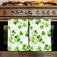 thumbnail image 1 of St. Patrick's Day Kitchen Towels Set of 4, Watercolor Lucky Shamrock Polka Dots Green Absorbent Dish Towels for Kitchen, Microfiber Hand Towel, Quick Drying Tea Towel for Cleaning Dishcloths, 1 of 7