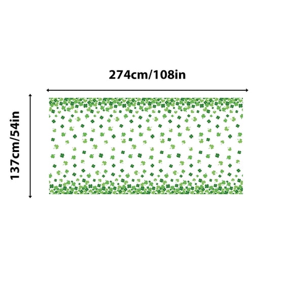 St. Patrick’s Day Lace Table Runner – Green Shamrock & Celtic Knot Design – Elegant Polyester Overlay for Dining & Party Decor,B