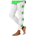 thumbnail image 1 of St. Patrick's Day Leggings for Women Plus Size Elastic Waisted Full Length Cute Graphic Print Tight Yoga Workout Pants(White,M), 1 of 4