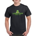 thumbnail image 1 of St Patrick's Day Leprechaun Touch This Graphic Men Black T-Shirt, Male x-Large, 1 of 4