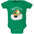 thumbnail image 1 of St. Patrick's Day Lepricorn Leprechaun Lucky Pot Of Gold Soft Baby One Piece Kelly Green 0-3 M, 1 of 1