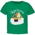 thumbnail image 1 of St. Patrick's Day Lepricorn Leprechaun Lucky Pot Of Gold Toddler T Shirt Kelly Green 4T, 1 of 1