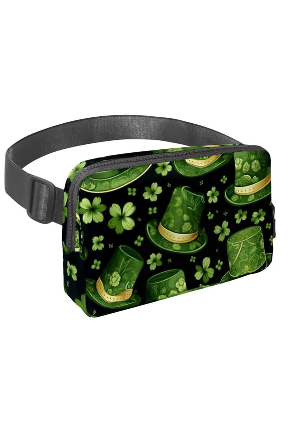 St. Patrick's Day Lightweight, Adjustable Fanny Pack with Extension Strap - Unisex Crossbody Bag & Waist Bag