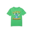 thumbnail image 1 of St. Patrick’s Day Little Boys and Big Boys Stitch Lucky Charm Graphic Tee, Sizes 4-18, 1 of 3