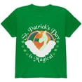 thumbnail image 1 of St. Patrick's Day Magical Unicorn Horseshoe Ginger Youth T Shirt Irish Green YLG, 1 of 1