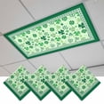 thumbnail image 1 of St. Patrick's Day Magnetic Fluorescent Light Covers for Ceiling Lights 2x4Ft, Lucky Shamrock Clover Green Plant Office Classroom Kitchen Drop Ceiling Light Covers Lighting Filters Shade Panel 4 Packs, 1 of 9
