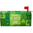 thumbnail image 1 of St. Patrick''s Day Mailbox Covers, St.Patrick''s Day Shamrocks Clover Mailbox Covers Oxford Cloth Post Box Cover with Magnetic Strip for Garden Yard Decor, 1 of 6