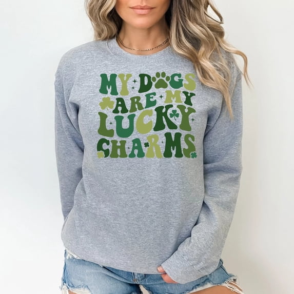 St. Patrick's Day My Dogs Are My Lucky Charms Sweatshirt