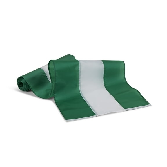 St. Patrick's Day Nylon Bunting By Old Glory Bunting - 3 Stripe Green & White Irish Bunting - 18 inches wide x 10 yards long. Free Shipping Available!
