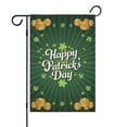 thumbnail image 1 of St. Patrick's Day Outdoor Flags Irish Outdoor Flag Happy Day Shamrock Clovers Hat Green Lucky Welcome Flag 12.5''×18'' Burlap Vertical Double Sided Yard Flags for Home,garden Decor, 1 of 4