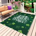 thumbnail image 1 of St. Patrick's Day Outdoor Rug 4x6 Ft, Non Slip Washable Area Rug, Spring Shamrock Plant Green Patio Rugs Carpet Runner, Large Floor Mat for Indoor/Outdoor Deck Porch Camping, 1 of 8