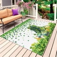 thumbnail image 1 of St. Patrick's Day Outdoor Rug 5x7 Ft, Non Slip Washable Area Rug, Farmhouse Green Boots Daisy Clovers Patio Rugs Carpet Runner, Large Floor Mat for Indoor/Outdoor Deck Porch Camping, 1 of 8