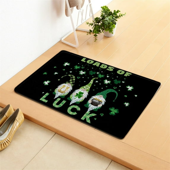 St. Patrick's Day Outdoor Rug Carpet Ornaments Green Decorative Carpets Irish Celebration Decorations For Home Decor Bathroom Rugs Bedroom