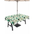 thumbnail image 1 of St. Patrick's Day Outdoor Tablecloth - 52x70 Inch Rectangle Dining Table Cover, Lucky Shamrock Leaves Botanical Beige Waterproof Outdoor Table Cloth with Umbrella Hole & Zipper for Picnic/Patio/Party, 1 of 7