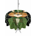 thumbnail image 1 of St. Patrick's Day Outdoor Tablecloth - 54 Inch Round Dining Table Cover, Green Kitten Cats Lucky Shamrock Black Plaid Waterproof Outdoor Table Cloth with Umbrella Hole & Zipper for Picnic/Patio/Party, 1 of 7