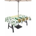 thumbnail image 1 of St. Patrick's Day Outdoor Tablecloth - 60x102 Inch Rectangle Dining Table Cover, Green Leaf Gnomes Shamrock Clovers Waterproof Outdoor Table Cloth with Umbrella Hole & Zipper for Picnic/Patio/Party, 1 of 7
