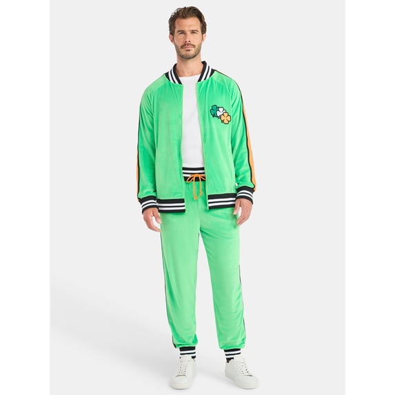 St. Patrick's Day Parade Men and Big Men's Tracksuit Set from Jolly Knits, 2-Piece, Sizes S-3XL