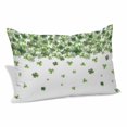 thumbnail image 1 of St. Patrick's Day Pillow Covers 16"x24", Spring Farmhouse Luck Leaves Falling Soft Brushed Microfiber Breathable Throw Pillow Covers, Decorative Pillowcase with Zipper for Couch Sofa Bedroom, 1 of 9