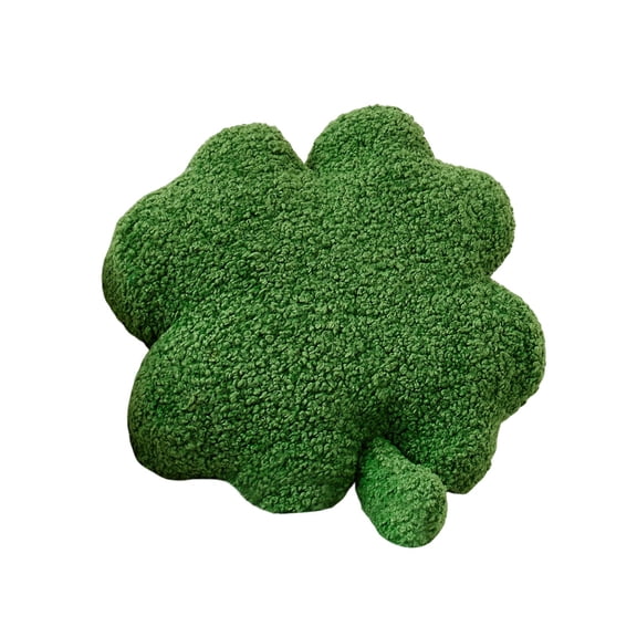 St Patrick's Day Pillow Shamrock Shaped Plush Throw Pillows,13.8" Soft & Huggable Stuffed Irish Clover Irish Clover Plush Pillow,Shamrock Saint Patrick's Day Decor Birthaday Hoilday Gift for Kids