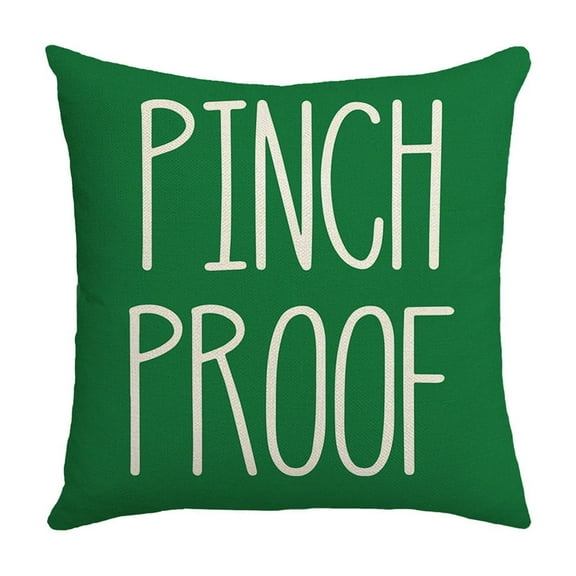 St. Patrick's Day Pillowcases, 17x17 inches Green Luck Shamrocks Rectangle Decorative Pillow Case Set for Sofa and Bed