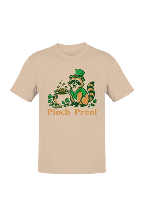 St. Patrick's Day Pinch Proof Leprechaun Raccoon Design Men's T-shirt
