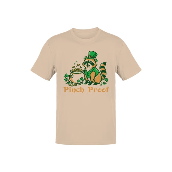 St. Patrick's Day Pinch Proof Leprechaun Raccoon Design Men's T-shirt