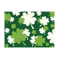 thumbnail image 1 of St. Patrick's Day Placemats - Green Buffalo Plaid Gnome Shamrock Place Mats for Spring Irish Kitchen Table Non-Slip Heat Resistant Placemat Dining Table Mats, 12x19in, 1 of 6