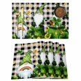 thumbnail image 1 of St. Patrick's Day Placemats Set of 12, Gnomes Gold Coin Shamrock Checkered Plaid Placemats for Dining Table, Place Mats for Kitchen Tabletop, Waterproof Wipeable Dining Table Mats Set, 1 of 9